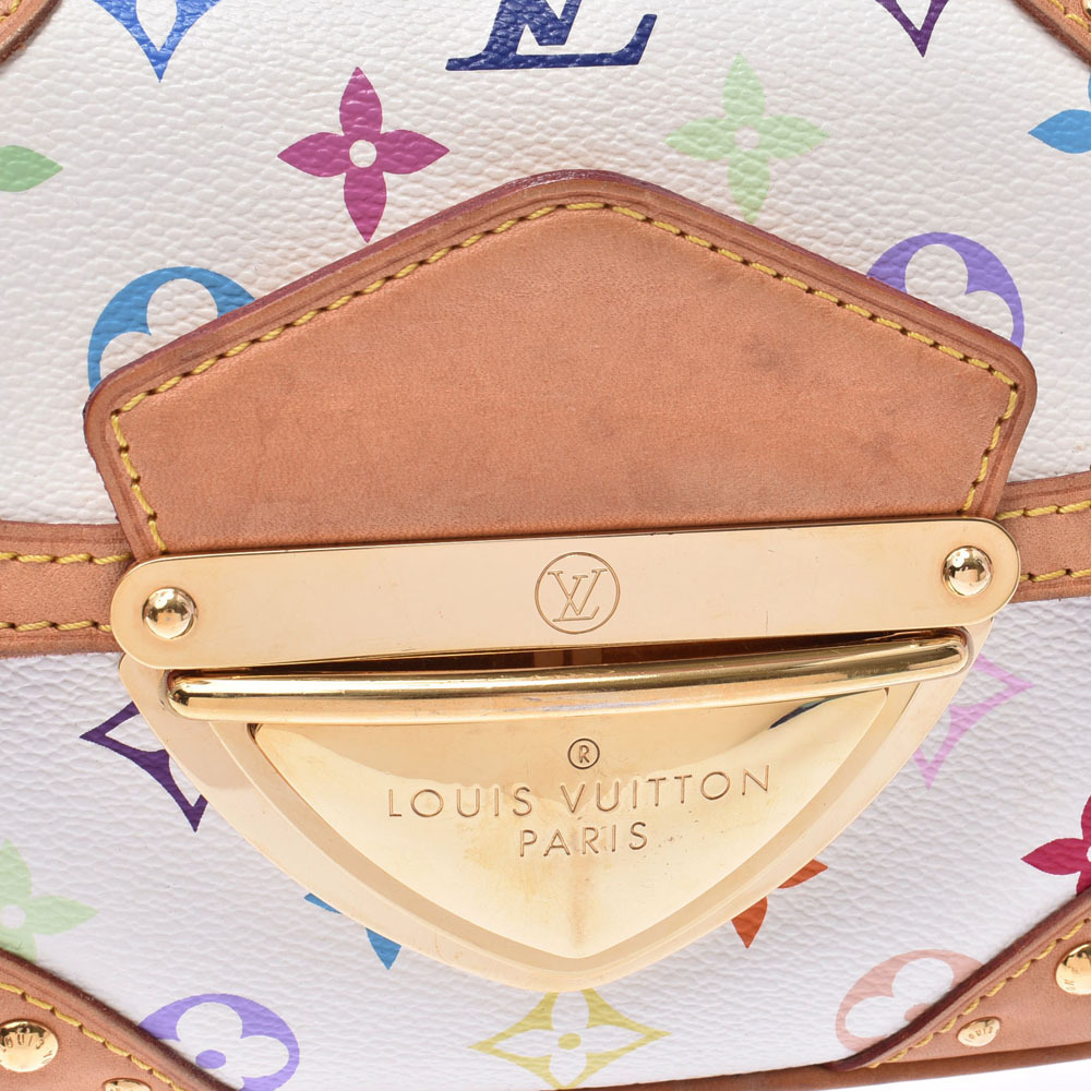 LOUIS VUITTON Multicolor Marilyn Blanc White Monogram Handbag - Picture 10 of 11
